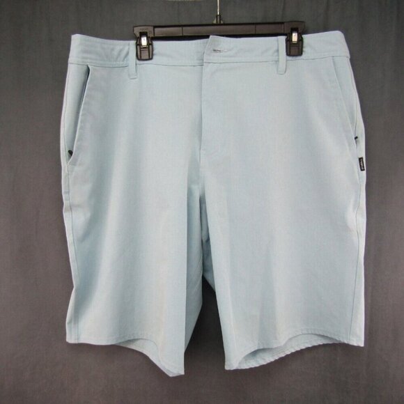 O'Neill Hybrid Light Blue Shorts Mens Size 38 Zip Pocket New Flaws Read - Picture 9 of 12